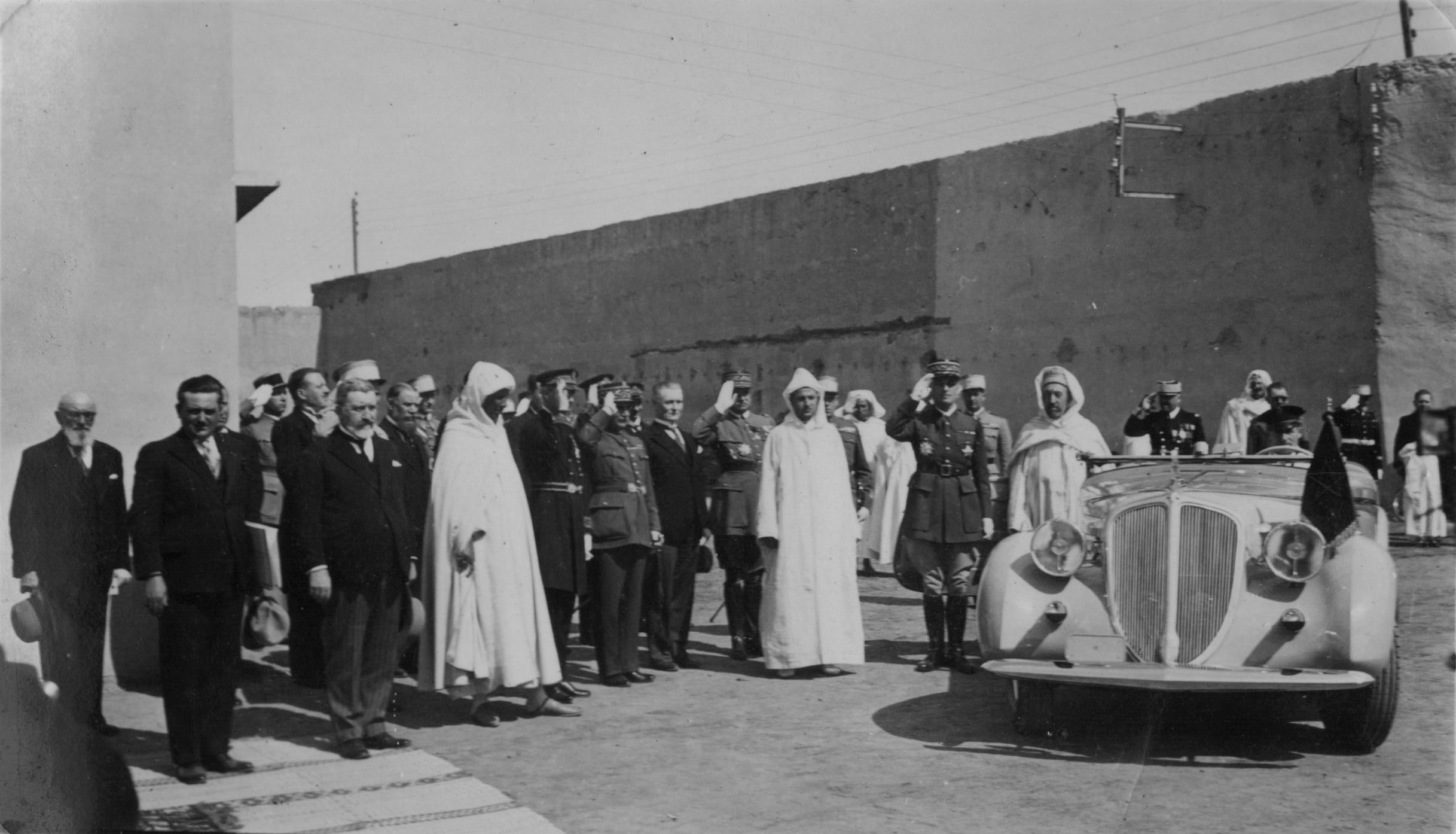 King Mohammed V (center), Morocco, 1943 Photo by Bill Krulick